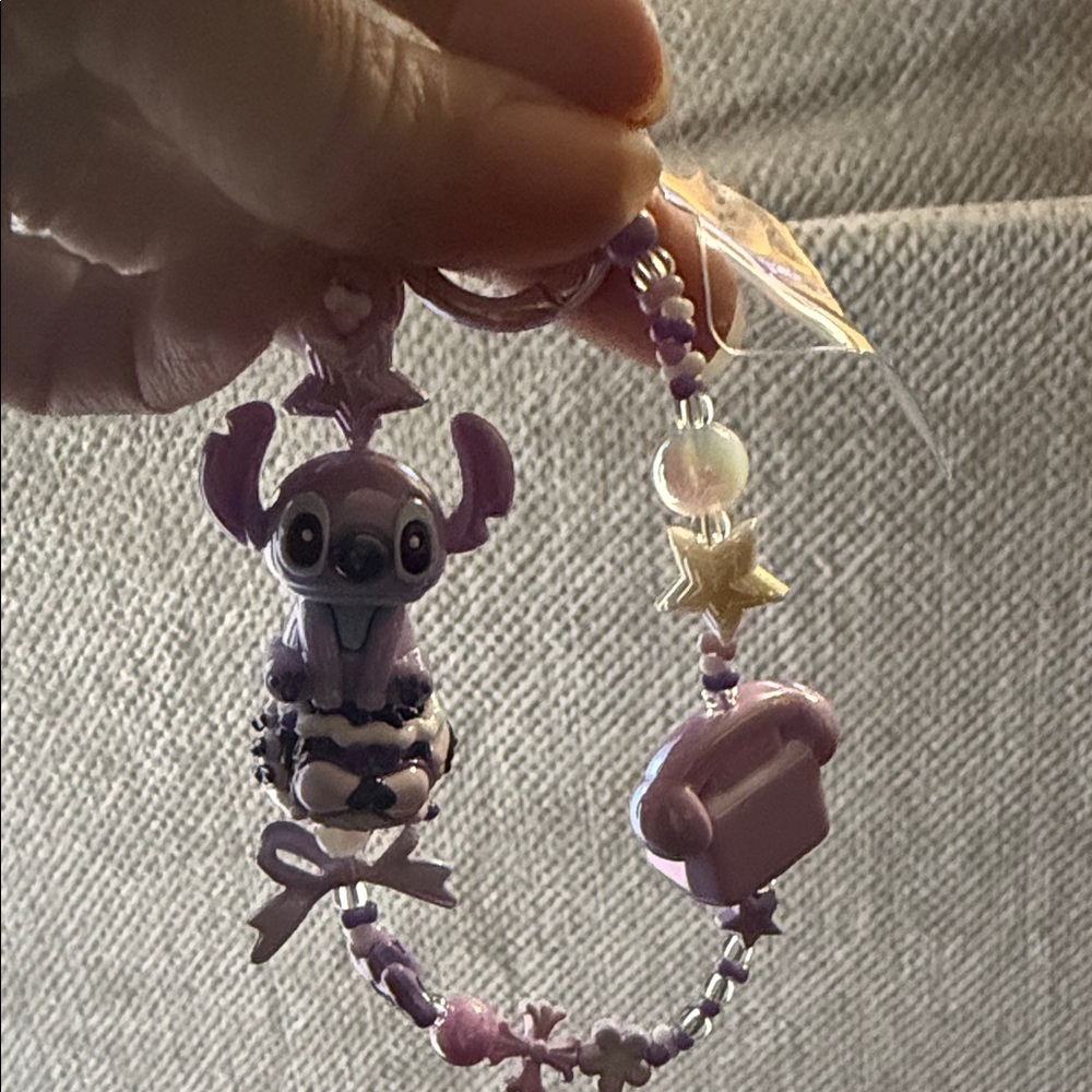 Purple stitch‎ keychain